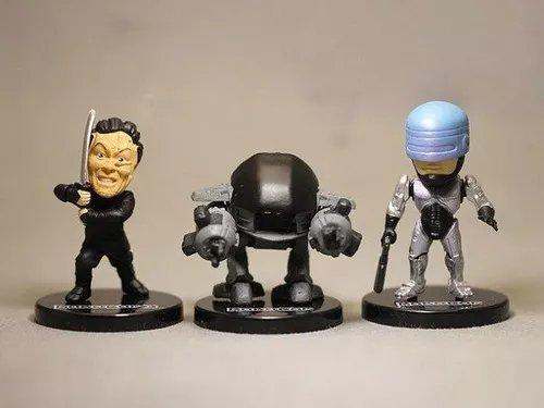 5 Miniatura Bonecos Robocop Ed-209 Murphy Colecionáveis - Foto 4