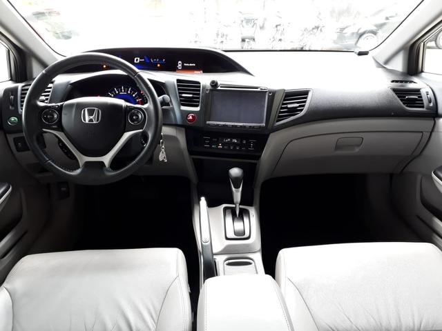Honda 2016 Civic 2.0 lxr Automatico completo multimídia cinza único dono confira - Foto 7