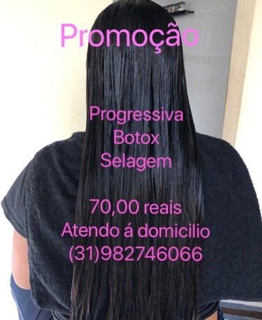 Promoção de progressiva botox e selagem