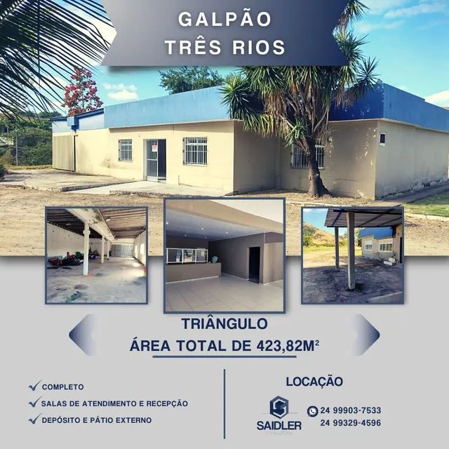 Galpão com estrutura para empresas 