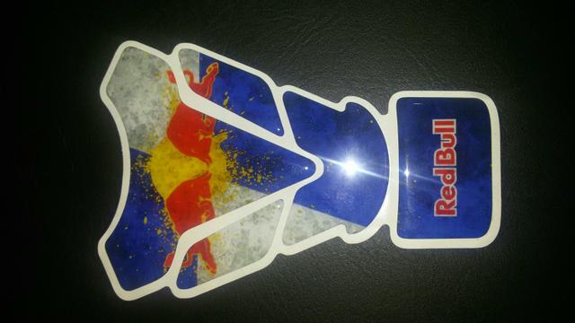 Tank pad red Bull