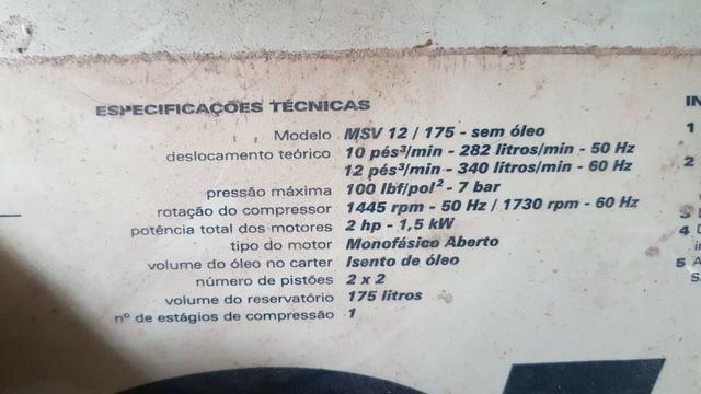 Compressor odontologico shulz - Foto 2