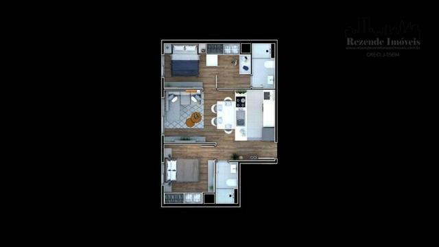 F-AP0856 Apartamento com 2 dormitórios à venda, 50 m² por R$ 243.900 - Ecoville - Curitiba - Foto 3