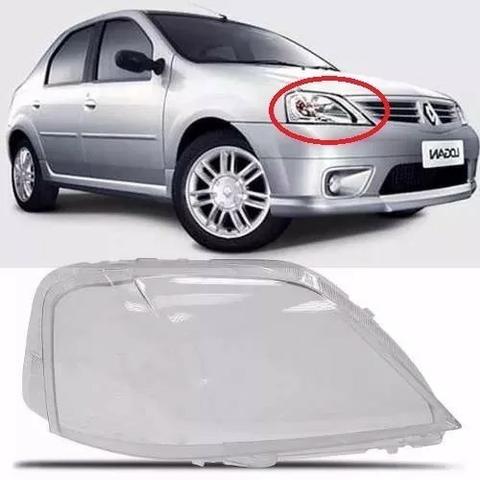 Lente Farol Renault Logan 2007 2008 2009 Direito