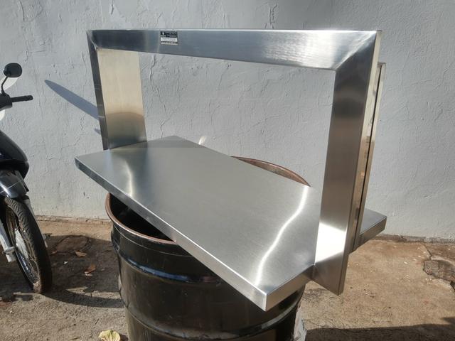 10x SEM JUROS* Coifas, mesas, pias, bancadas em inox - Foto 4