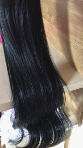 Human Hindu hair preto cabelo misturado - Foto 2