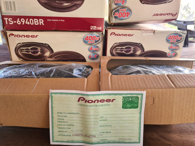 Som trixial Pioneer 6 X 9 original novo alto falante Anapolis GO - Foto 3