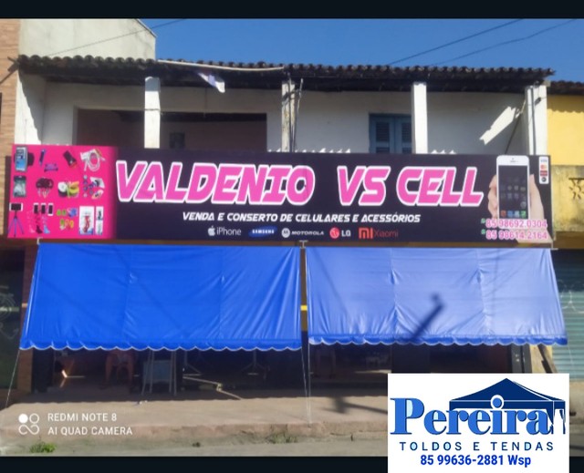 Toldo Fixo Com Laterais e babado  - Foto 2