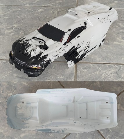 Bolha P/ RC Automodelo Traxxas E-Revo 1/10 - Zerada!