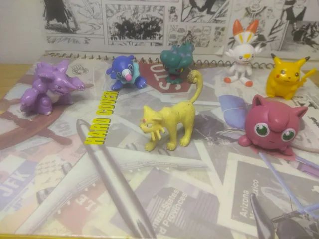 Brinquedo Pokemon Miniatura Dedoche - 10 Unidades