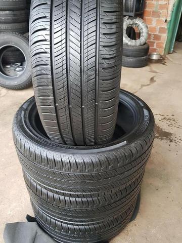Jogo Pneu Semi Novo 245/45r19 98h Hankook Kinergy Gt (original Kia Sportage2018) - Foto 7
