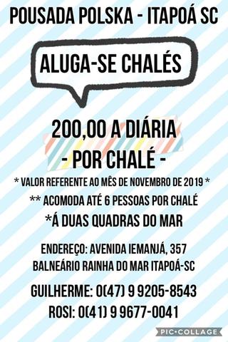 Aluga-se chalés na praia de itapoá para até 6 pessoas