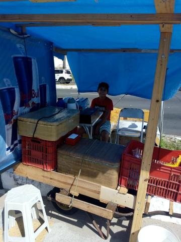 Carro de mão adaptado pra vende lanches - Foto 2
