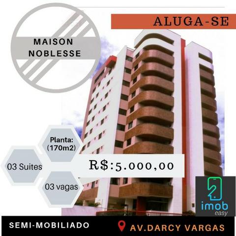 Alugo Maison Noblesse 4 suites nascente, semi-mobiliado (aceitamos cartão)