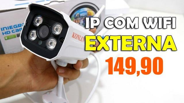 Câmera IP Segurança Externa Infravermelho - HD - Fazemos Entregas