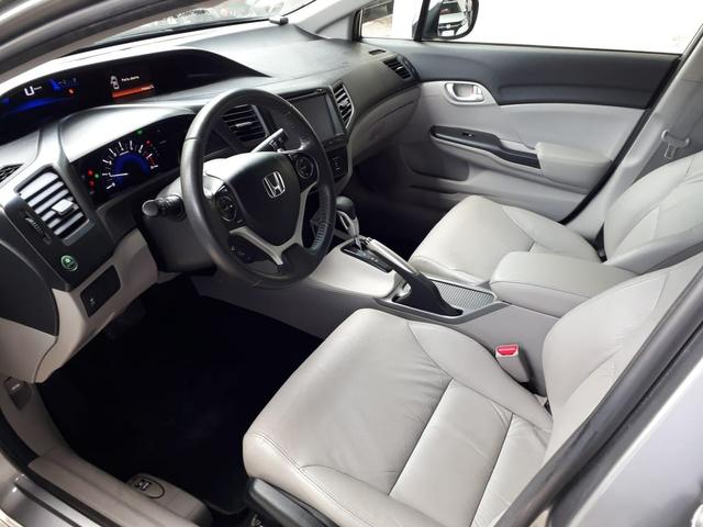 Honda 2016 Civic 2.0 lxr Automatico completo multimídia cinza único dono confira - Foto 8