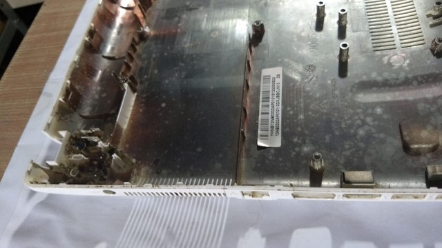 Carcaça Inferior Notebook Asus X451m Branco - 035 - Foto 4