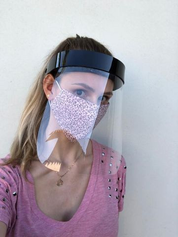 Máscaras de proteção acrílica tipo Face Shield - Foto 3