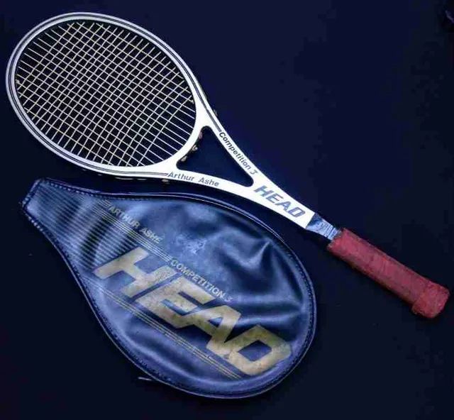 Raquete antiga  Herd  Arthur Asher  competition  item de colecionador  - Foto 3