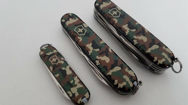 Canivete Suiço Victorinox Huntsman Camouflage Verde 15 funç Novo original - Foto 3