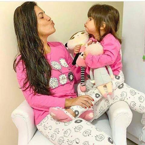 Tal Mãe tal Filha Pijamas Ovelhinha Demillus