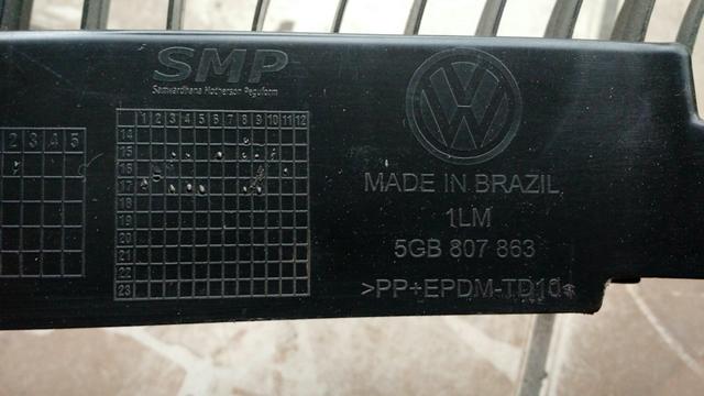 Guia do parachoque traseiro Volkswagen golf 2016 2017 2018 - Foto 4