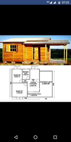 Casa pré fabricada em eucalipto