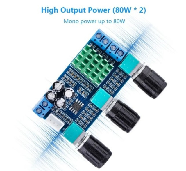 COD-AM372 Tpa3116d2 12v-24v 80w * 2 Digital Audio Amplificador Board Arduino Automação - Foto 2