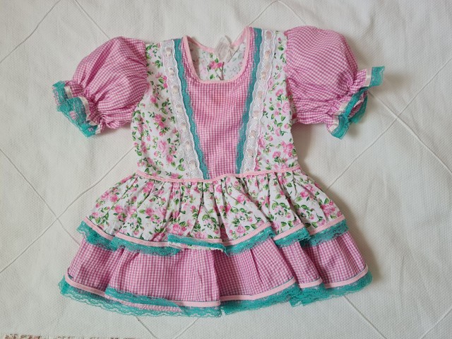 Vestido Festa Junina Infantil de 6 a 9 meses