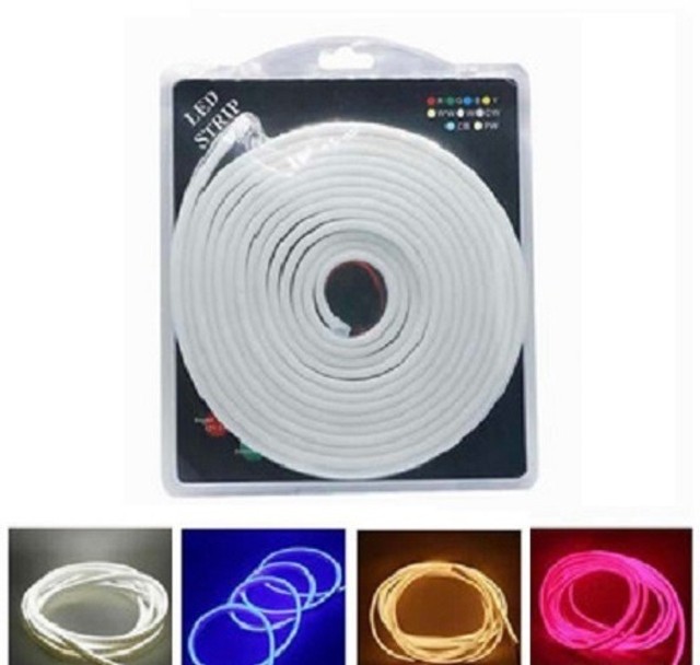 Fita Led Neon 12v Fina Corte 2,5cm Alto Brilho+ Fonte 12V 2a - Foto 2