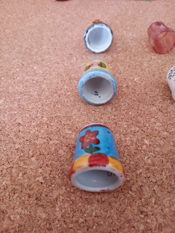 Dedal Antigo De Porcelana - Foto 2