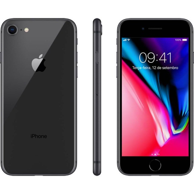 Apple iphone 8 64GB 4G Preto 12Mpx Tela 4,7 Hexa Core - Foto 3