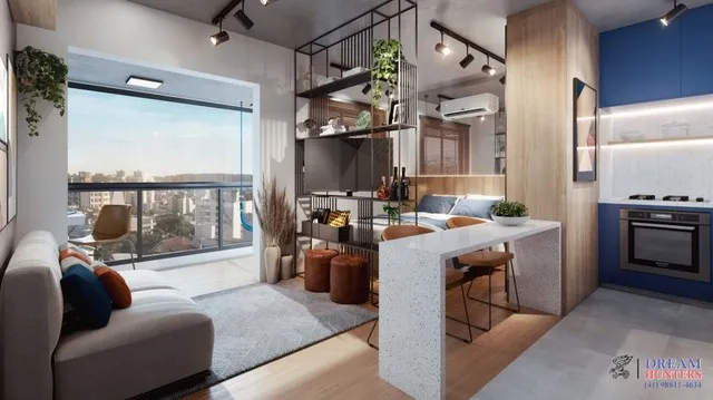 Apartamento com 1 dormitório à venda, 33 m² - Mercês - Curitiba/PR