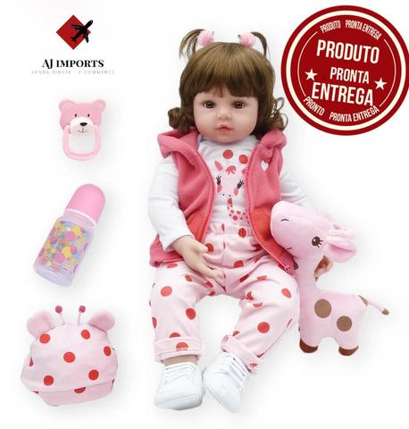 PROMOÇÃO - Bebê Reborn Corpinho de Pano 48cm - 10x c/ juros