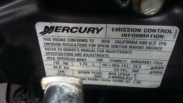 Focker 200 motor mercury 115hp 4T - Foto 6