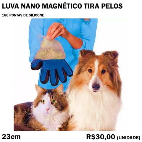 Luva Tira Pelos Nano Magnético