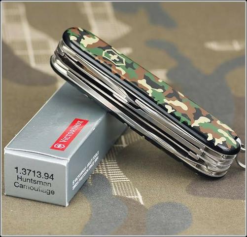 Canivete Suiço Victorinox Huntsman Camouflage Verde 15 funç Novo original