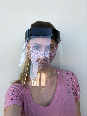 Máscaras de proteção acrílica tipo Face Shield - Foto 5