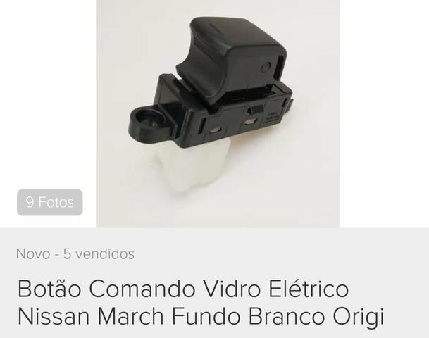 Botão/ interruptor Vidro Elétrico Nissan March