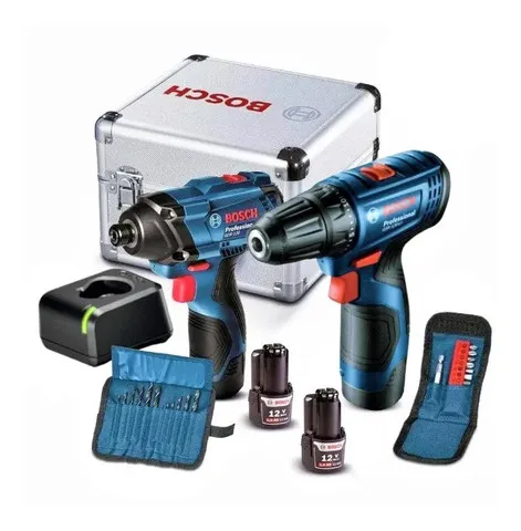 Kit Combo Furadeira Gsr120li E Chave Impacto Gdr120li Bosch