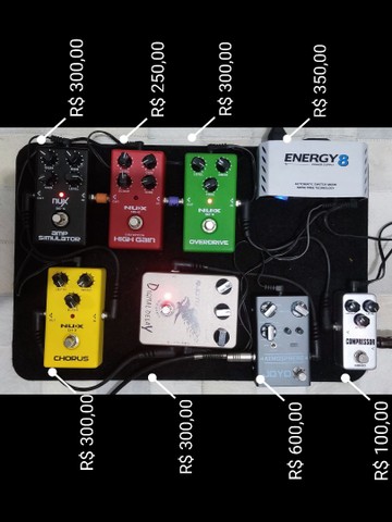 Set de pedais de guitarra 