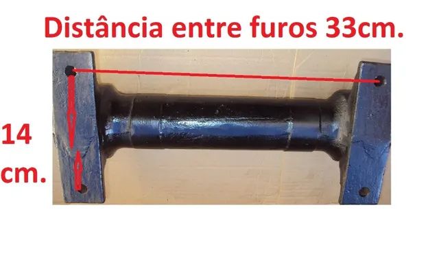 Eixo Mancal fixo para serra circular serraria mecânica pesada marcenaria - Foto 6