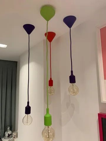 4 Luminarias com lâmpada filamento  - Foto 2