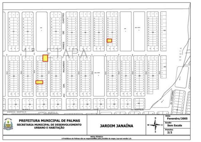 Vende-se 03 Lotes Jardim Janaína - Palmas - To