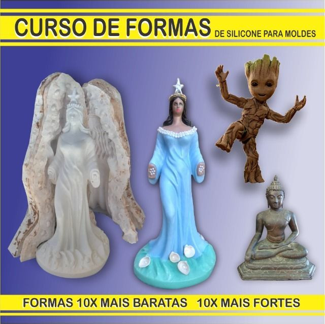 Curso de formas de silicone , curso online vídeo aulas