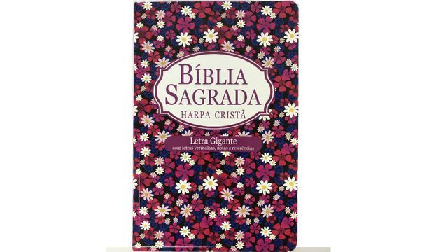 Bíblia Feminina Letra Gigante Com Harpa - Jesus Em Vermelho