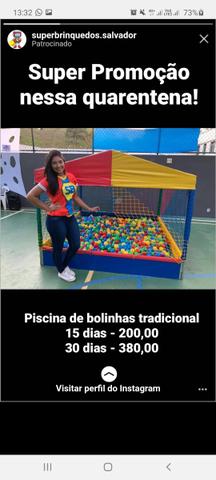Aluguel de piscina de bolinhas para quarentena