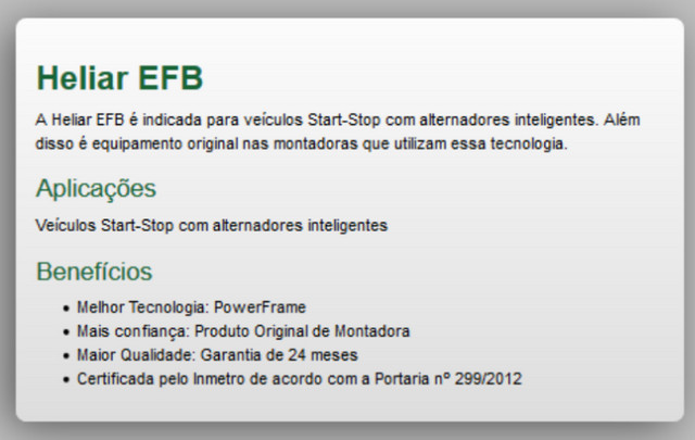 Bateria Para Carro Heliar Tenologia EFB de 60 AH com 2 Anos de Garantia - R$670,00 - Foto 3