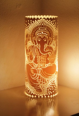 Luminária Artesanal em PVC Ganesh