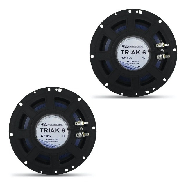 Auto-falante 6 Polegadas Triaxial Hurricane 100wrms Par - Foto 3